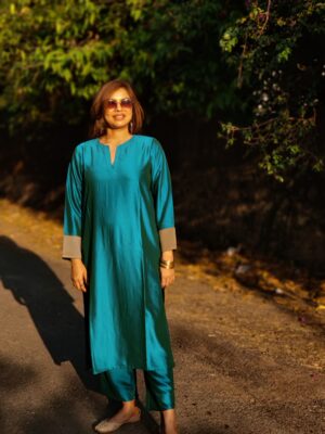 मोर Pashmina Winter Co-ord Set