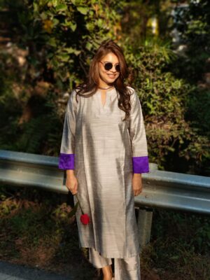 चाँदी RESHAM CO-ORD SET