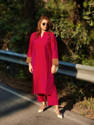 गुलाबो DUAL-TONE RESHAM CO-ORD SET