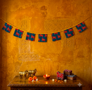 COW BUNTING/TORAN (SQUARE)