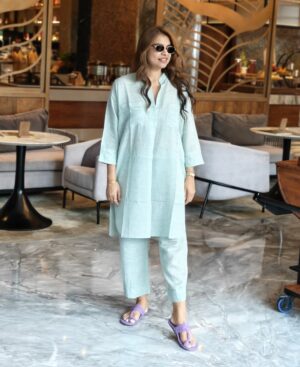 MINT GREEN RUTBA CO-ORD SET